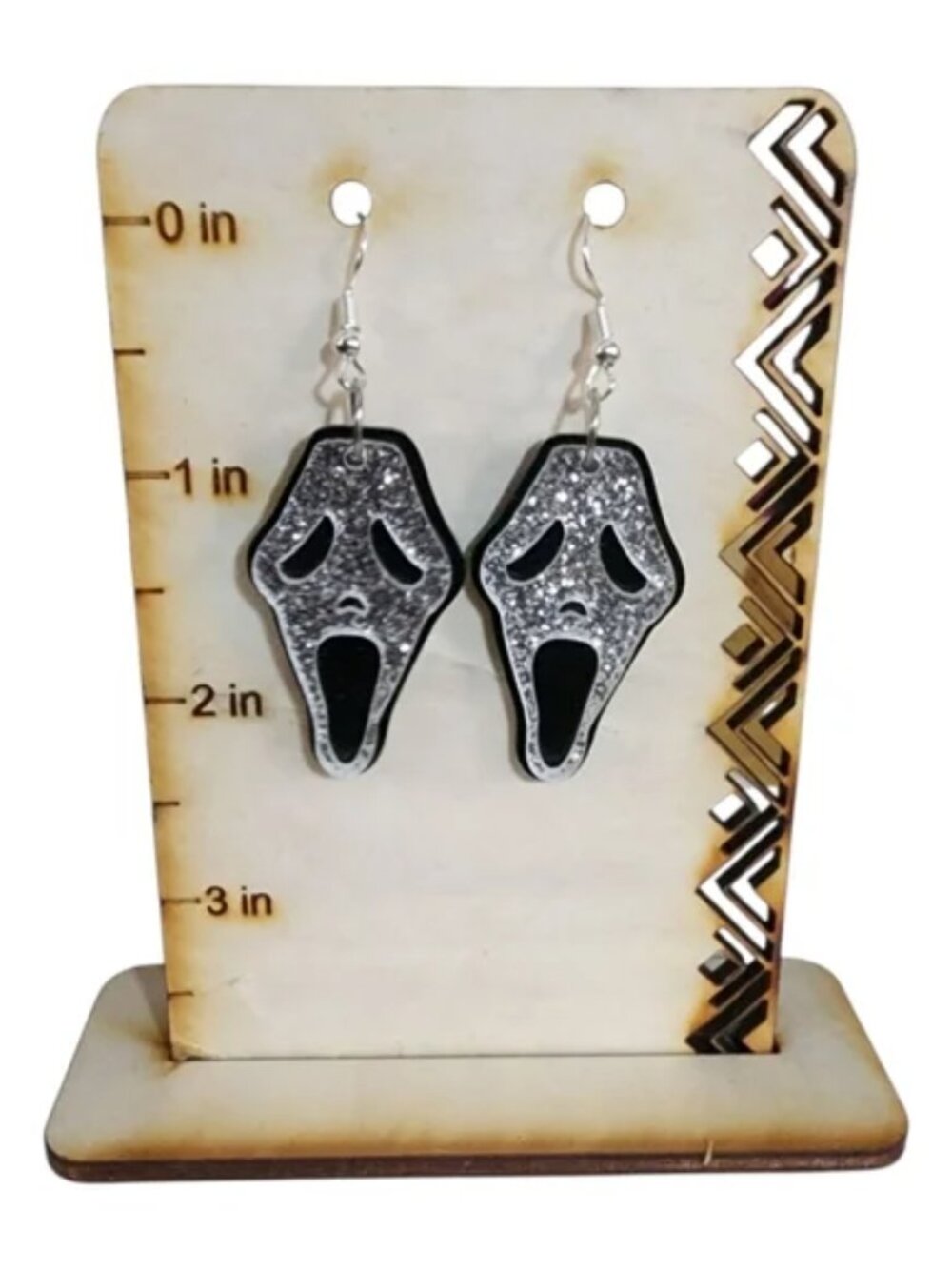 Ghost Glam Acrylic Drop Earrings